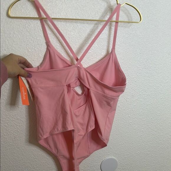 Colsie Pink Bodysuit- Size large - Picture 5 of 7